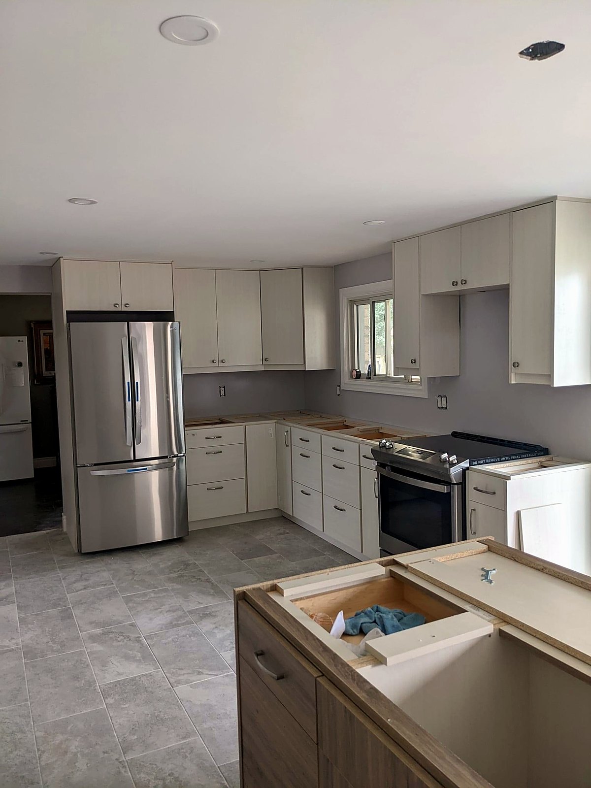 Finished kitchen from the dining side